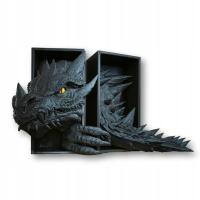 FantasyCrafts ZESTAW CZARNY Book Nook Smok Dragon + Ogon