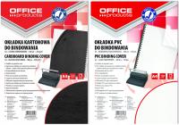 Обложки для переплета A4 2x100 набор прозрачный черный офисные продукты