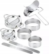 DUŻY ZESTAW do ROBIENIA PIEROGÓW WYKRAWACZ Foremka KINGHoff KH-1641