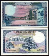 LIBAN, 100 LIVRES 1988 Pick 66d