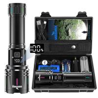 Мощный светодиодный фонарик 30000l военный тактический внешний аккумулятор подарок УФ SHAD0WHAWK