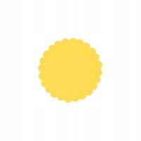 DZIURKACZ OZDOBNY KÓŁKO Z FALBANKĄ 3, 7CM