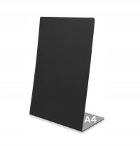 Cenówka KREDOWA A4 - STOJAK informacyjny KREDOWY Prezenter CZARNY HoReCa