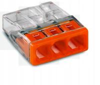 WAGO złączka 3x2,5mm ( kpl 12 szt ) pomarańczowy 1871-12