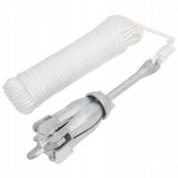 Składana kotwica żeliwna ocynkowana 51x12x12 cm, srebrna