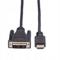 ROLINE 11.04.5516 adapter kablowy 1,5 m HDMI Type A (Standard) DVI-D Czarny