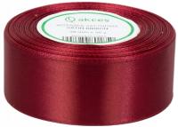 BORDOWA WSTĄŻKA TASIEMKA SATYNOWA BORDO 38MM 25M PAKOWANIE PREZENTÓW ŚWIĘTA