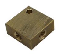 Czwórnik przewodu hamulcowego, 4x M10x1 stożek SF; CPS-1, Mosiądz