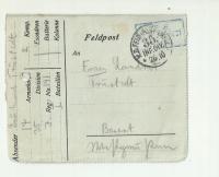 181/ Frustadt (Fraustadt/Wschowa?), Kościerzyna - feldpost 1915