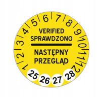 35 шт инспекционные наклейки 30 мм inspeckja обзор этикетки желтый