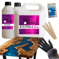 Żywica epoksydowa odlewnicza do drewna – bezbarwna do 5 cm, 3 kg + gratisy