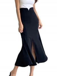 S SPÓDNICA MIDI Z ROZCIĘCIEM gvd