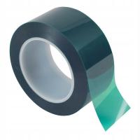 WYSOKOTEMPERATUROWA - Taśma Zielona Poliestrowa - 10mm/66mb
