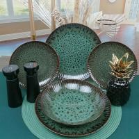 LUBIANA МАЛАХИТ КОСМОС ЗЕЛЕНЫЙ ОБЕДЕННЫЙ СЕРВИС 12 ЭЛЕМЕНТОВ ДЛЯ 4 ЧЕЛОВЕК