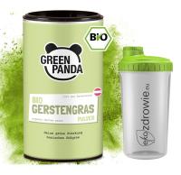 Młody zielony jęczmień BIO Geen Panda sproszkowany ekologiczny 125g +SHAKER