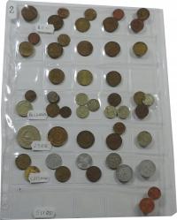 ZESTAW - MONETY OBIEGOWE - MONETY ŚWIAT - MIX -YA85