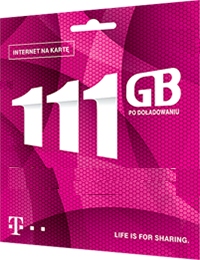 Стартер 111 ГБ интернет на карту T-mobile 100 дней LTE
