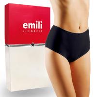 Figi majtki EMILI CREMA bawełniane czarne