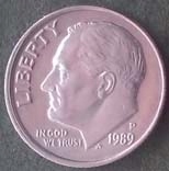 USA - one dime - 10 cent 1989 P