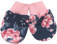 ЛАПКИ НЕПРИКРЫТЫЕ ДЕТСКИЕ ПЕРЧАТКИ В РОЗАХ / 64/