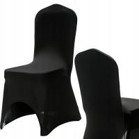 Чехол эластичный универсальный для банкетного стула толстый 190 г черный