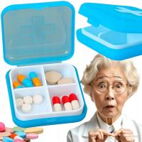 POJEMNIK PUDEŁKO KASETKA NA LEKI TABLETKI ORGANIZER LEKARSTWA SUPLEMENTY