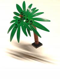 157t.1 Lego drzewo palma pień liść palmy 10884