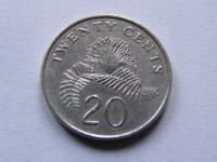 SINGAPUR SINGAPURA 20 CENTS 1997 ROK !!!!!!!! 0481