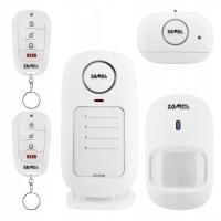 Zestaw alarmowy bezprzewodowy ZAM-350 mini alarm czujnik ruchu otwarcia