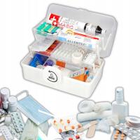 ORGANIZER POJEMNIK LEKI KASETKA APTECZKA ZAMEK M