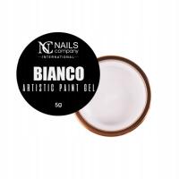 Nails Company Artistic Paint Gel Bianco pasta żel do zdobień biały 5g