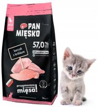 Sucha karma dla kociąt Pan Mięsko KURCZAK z KRÓLIKIEM 1,6 kg XS kociak
