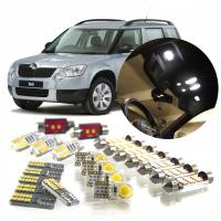SKODA YETI 2009- ZESTAW OŚWIETLENIE WNĘTRZA LED! VIP