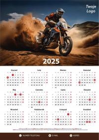 Kalendarz Plakatowy B2 Motocykle Personalizowany RÓŻNE WZORY