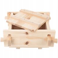 BEZPIECZNA I TRWAŁA DREWNIANA PRASA DO TOFU