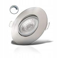 Oczko LED oprawa wpuszczana 5W ściemnialne sufitowe barwa 3000K uchylna