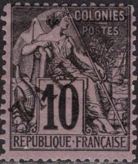 kol.franc.Tahiti 10 c.czysty *