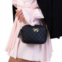 Alessio TOREBKA Damska PIKOWANA na ramię łańcuszek QUILTED CROSSBODY