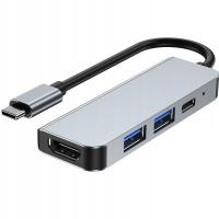 Hub USB Tech-Protect 4-portowy 2 x USB-A 3.0 USB-C HDMI aluminium