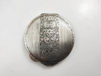 Старая Серебряная пудра серебро 800 / зеркало
