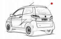 SZYBA TYŁ KLAPA AIXAM CROSSLINE GAMME SENSATION