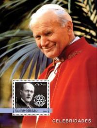 Papież Jan Paweł II, Paul Harris blok #gbdl4103