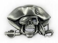 Pirat 3D skull czaszka klamra spinka kopla do pasa