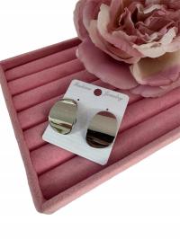 Klipsy do uszu klasyczne w kolorze srebrnym c57