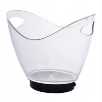 LED Luminous Ice Bucket Beer Wine Cooler Barrel 2L na imprezę Club Bar