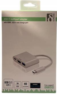 Adapter DELTACO USB C - HDMI USB-C USB 3.1 CP90