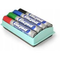 Маркеры для досок kamet 4 цвета губка