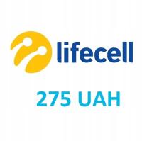 Пополнение Lifecell Украина 275 гривен