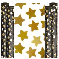 Tuby strzelające konfetti gwiazdki złote 18 40 50 urodziny wesele 60cm 4szt