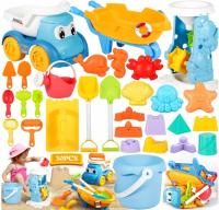 Zabawki do Piasku, Zestaw Plażowy dla Dzieci 30 Elementów